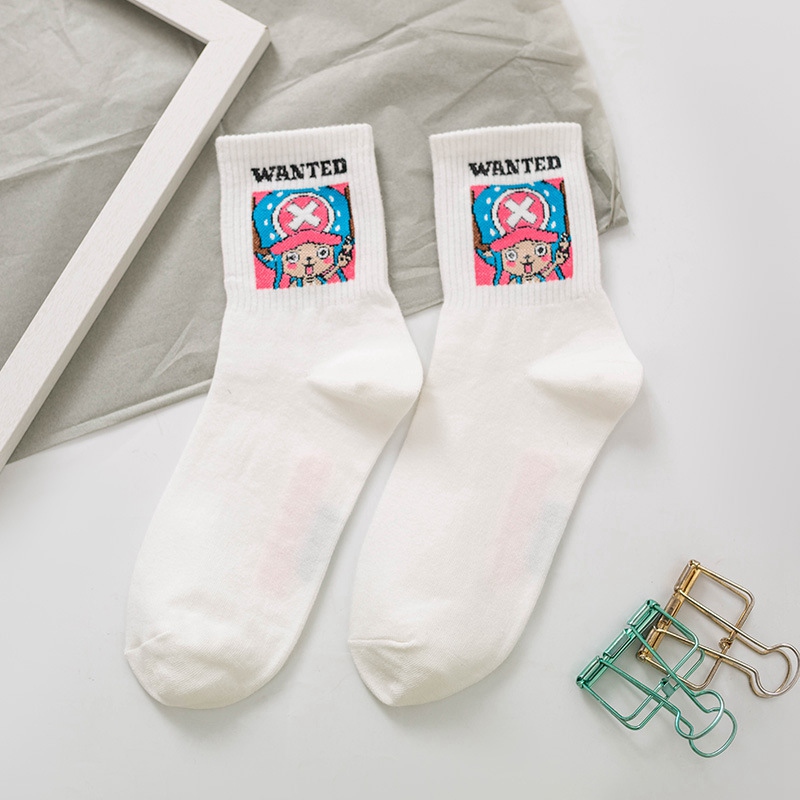 Tất Mềm Mại In Hình Nhân Vật Phim One Piece Đáng Yêu Cho Nữ