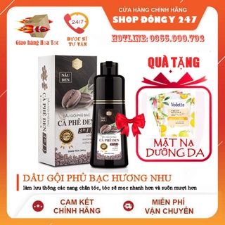 Dầu Gội Phủ Bạc Cà Phê Đen Mộc Nhu - MÀU ĐEN + NÂU ĐEN 280g