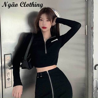 Set Áo Váy Nữ Thời Trang Thu Đông Mới Nhất, Thiết Kế Phong Cách Hiện Đại, Năng Động, Trẻ Trung – Ngão Clothing AN04