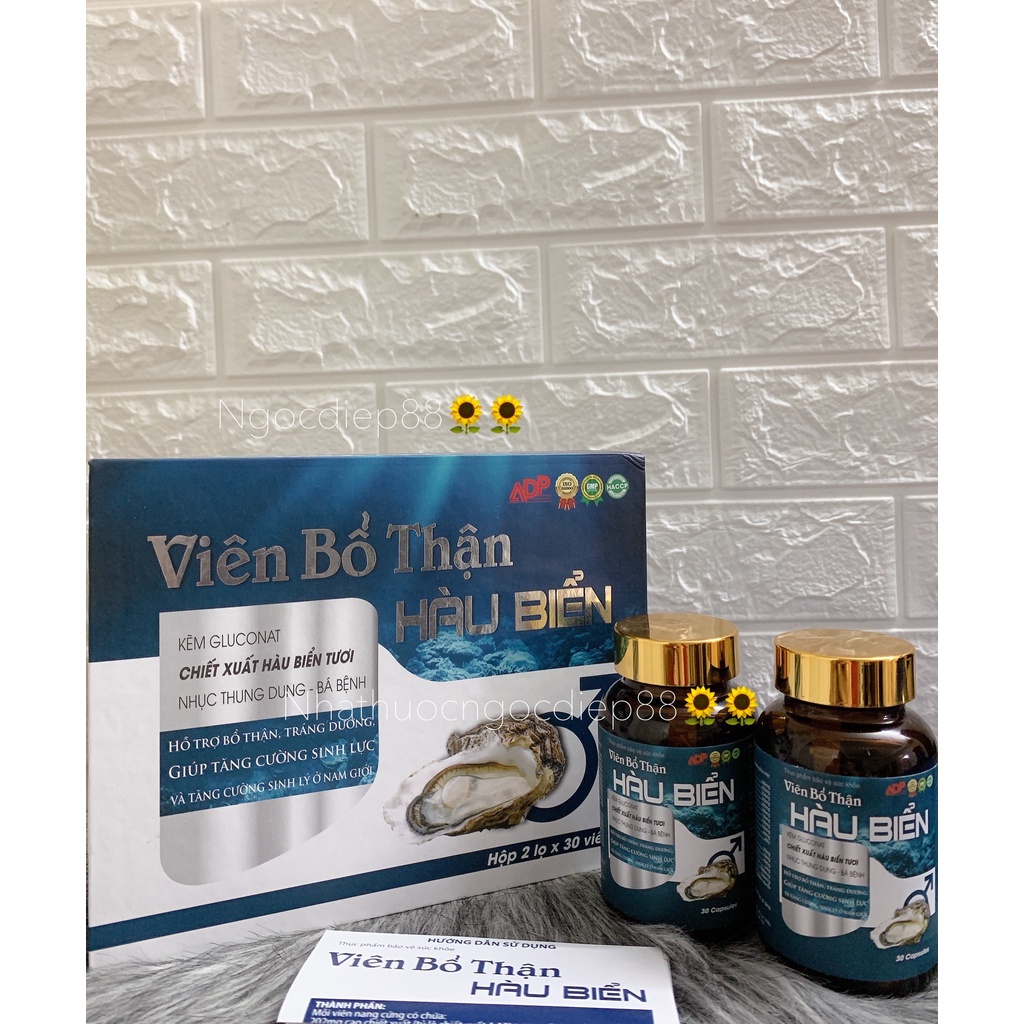 Viên bổ thận hàu biển tăng cường chức năng sinh lý nam  bồi bổ sức khỏe nam giới