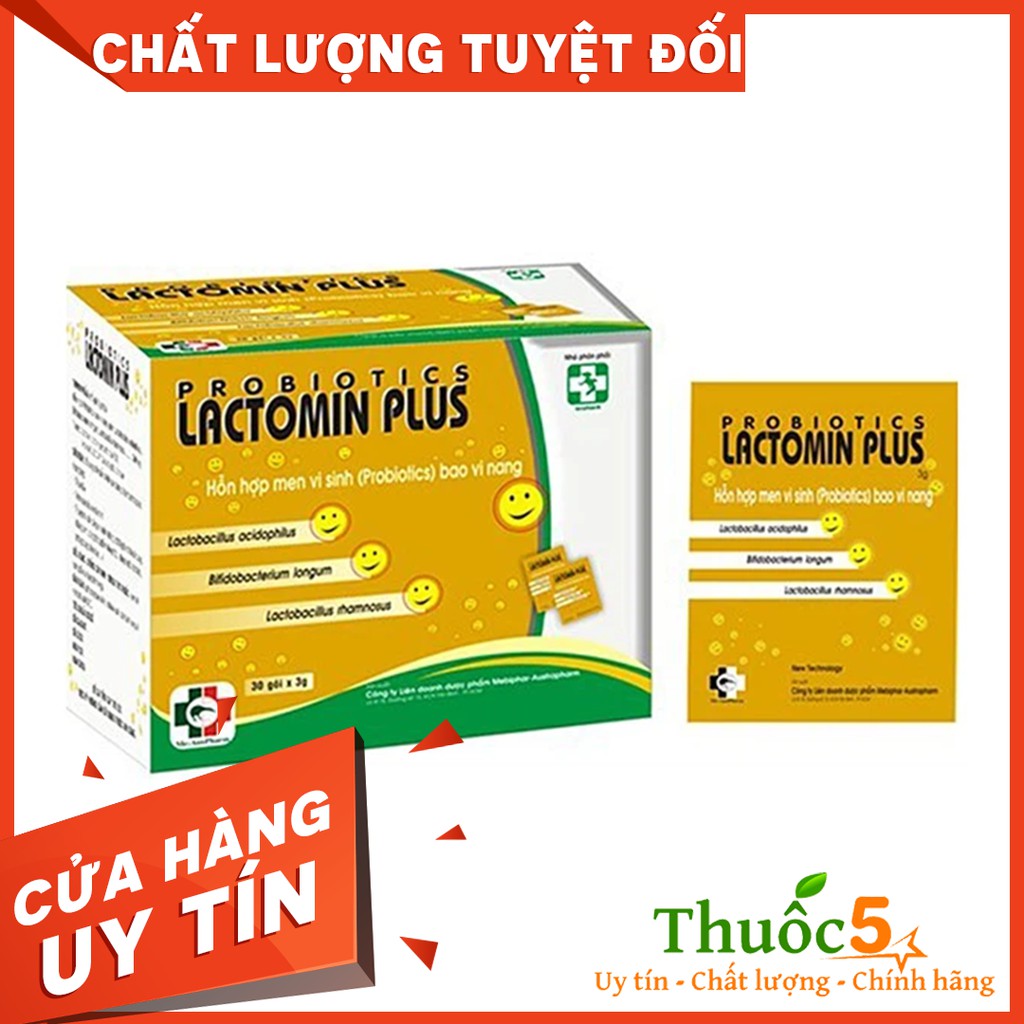 Men Vi Sinh Lactomin Plus Hỗ Trợ Đường Tiêu Hóa, Kích Thích Hệ Miễn Dịch Hộp 30 Gói