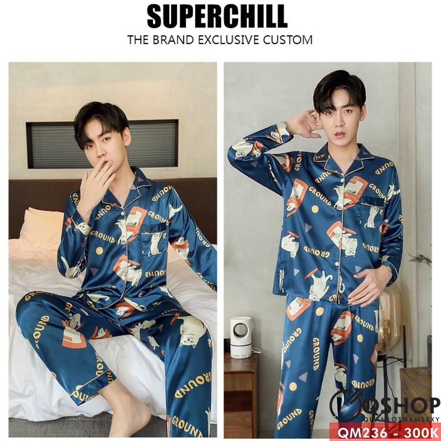 BỘ ĐỒ PIJAMA NAM CAO CẤP QSHOP QM236-QM237