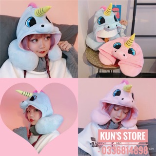 Gối kê cổ kèm mũ hình kì lân