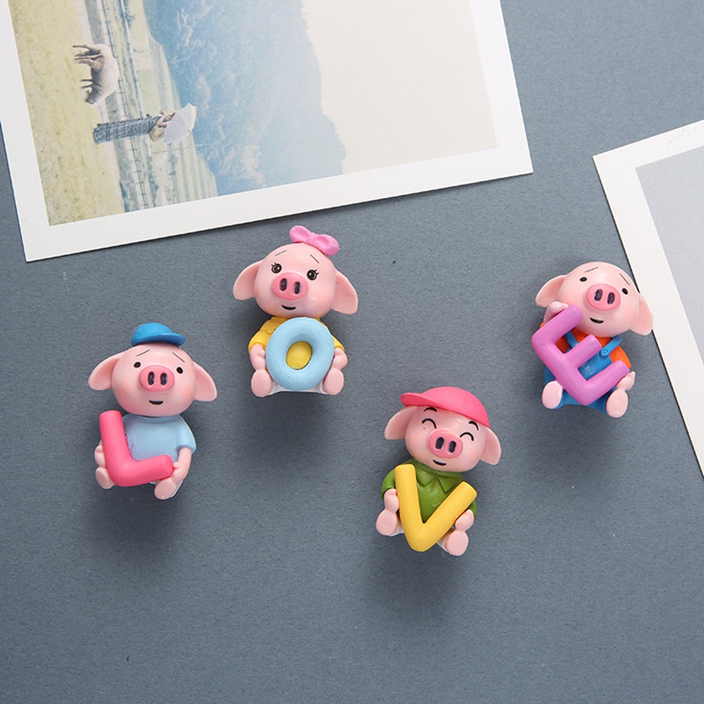 Epoch Set 4 Mô Hình Chú Heo Mini Dễ Thương Dùng Trang Trí Tiểu Cảnh