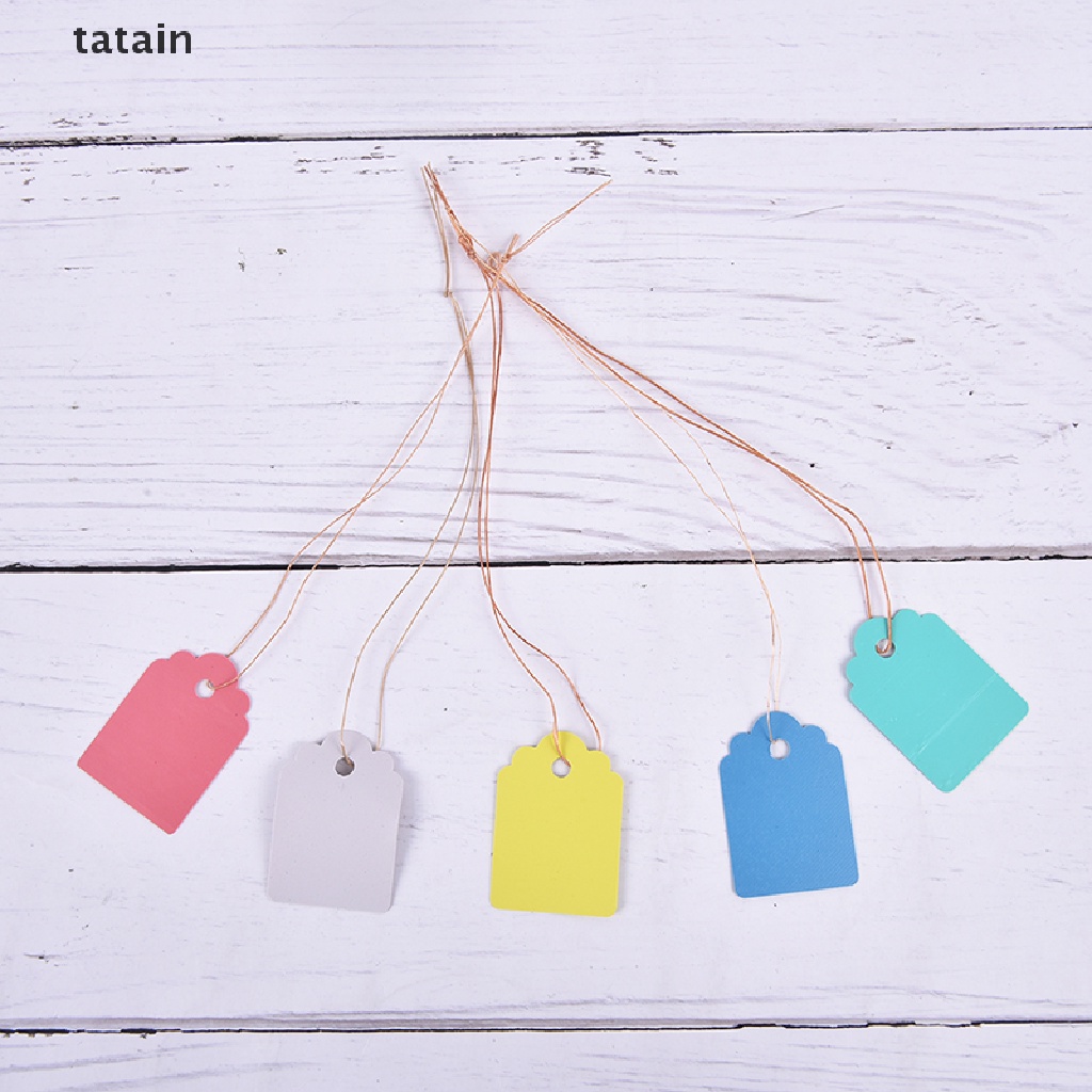 [TAT] 100Pcs Garden Plant Labels Plastic Plant Tags Nursery Markers Flower Pots Seed CVX