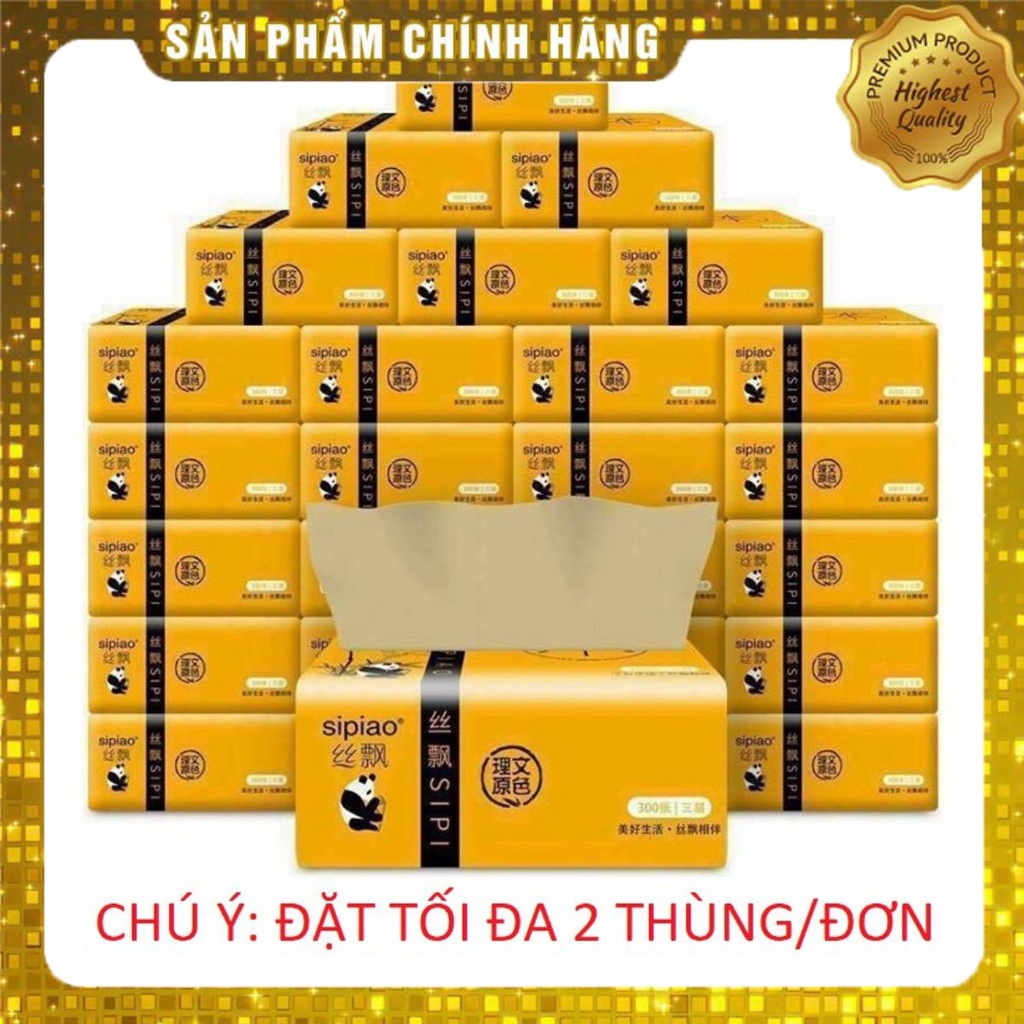 🍀🍀FREESHIP 🍀🍀GIẤY ĂN GẤU TRÚC SIPIAO CHÍNH HIỆU (30 gói)