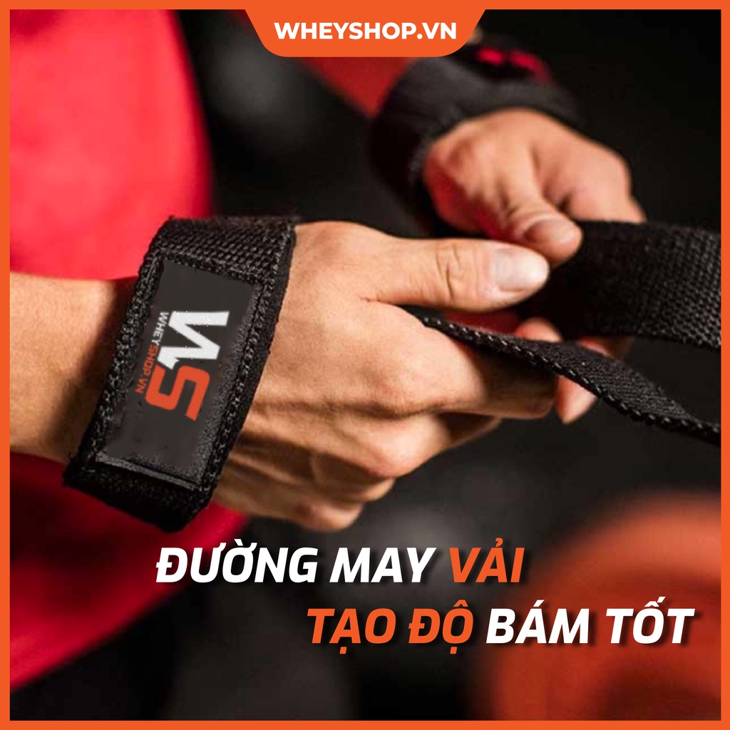 Phụ kiện tập gym dây kéo lưng Lifting Straps WheyShop