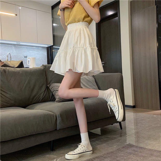 [GÍA HỦY DIỆT] Chân váy xòe ngắn KÈM QUẦN TRONG, hàng 2 lớp cạp chạy kansai đẹp | BigBuy360 - bigbuy360.vn