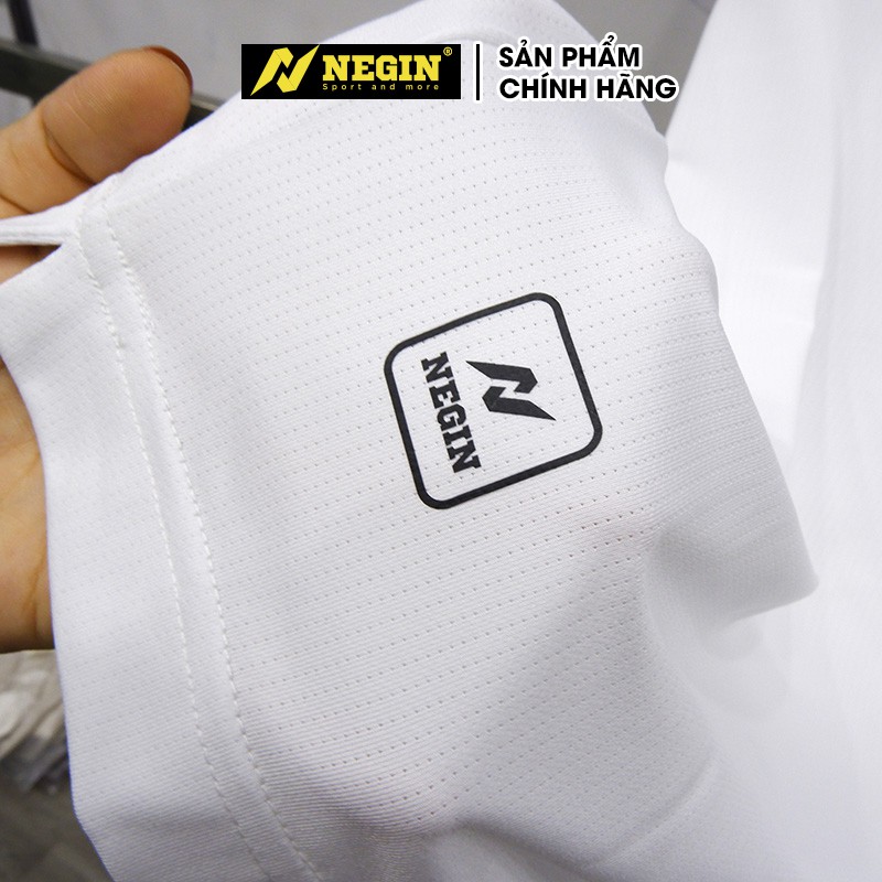 Áo Polo Nam NEGIN Dáng Regular Fit Tay Ngắn Với Thiết Kế Lỗ Kim Phối Vai Cao Cấp, Chất Liệu Vải Kháng Khuẩn Tốt AG317