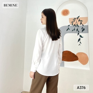 Áo sơ mi basic xếp ly cổ tay BEMINE A376TRANG