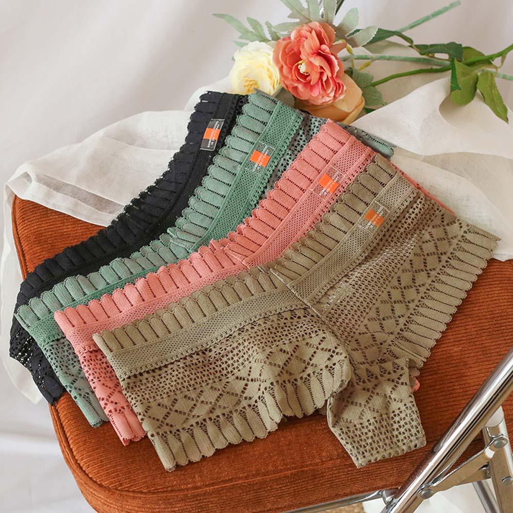 OCEANMAP Quần Lót Ren Hoa Phong Cách Âu Mỹ Quyến Rũ