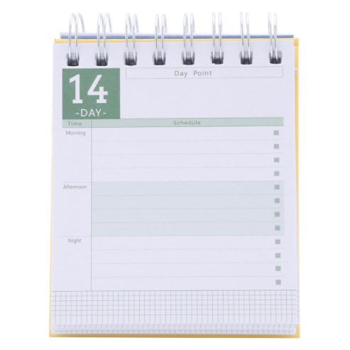 Sổ Kế Hoạch Lò Xo 100 Ngày - 100 Days Daily Planner Notebooks - Thể Thao 1 (10.6 x 12.4 cm)