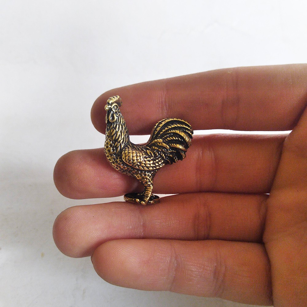 Gà mini bằng đồng giá rẻ làm phụ kiện tiểu cảnh, phụ kiện bàn trà, trang trí bonsai, làm quà tặng | BigBuy360 - bigbuy360.vn