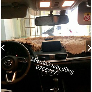 [Shopee siêu rẻ] Thảm taplo lông thú loại đẹp cho Mazda 3 (thấp hơn 50k giá thị trường)