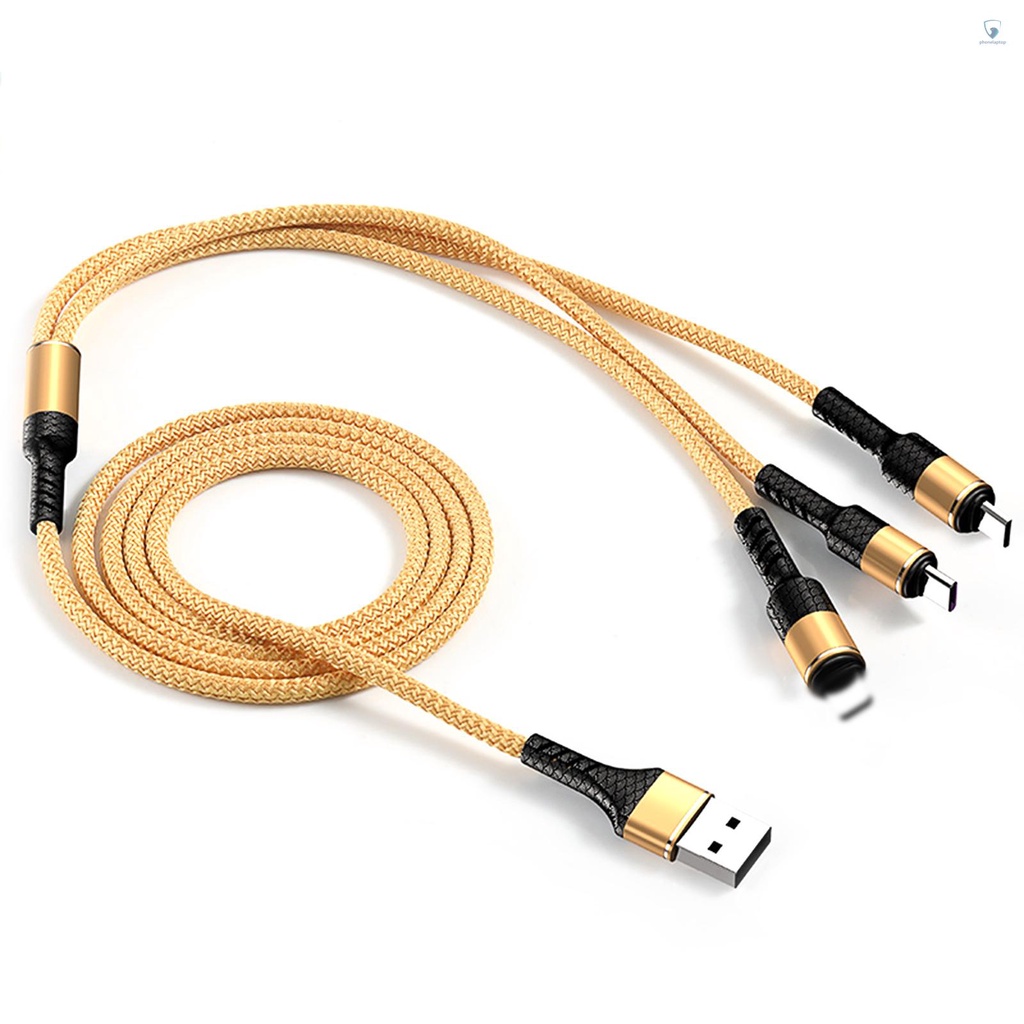 Dây Cáp Sạc USB Type C Micro USB Thay Thế 3 Trong 1 Cho iPhone iPad Samsung Huawei Xiaomi