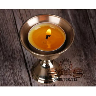 Ly cúng dường chân đèn xi vàng