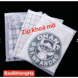 Túi Zip Khoá Kéo, Túi Zip Lụa Mờ để đựng quần áo, Zip Lock