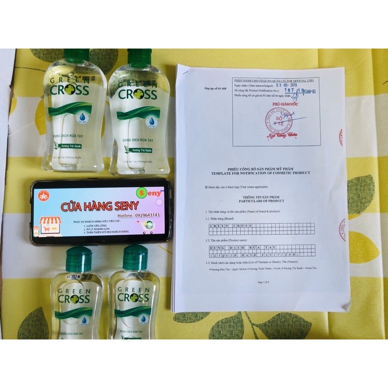 Nước Rửa tay khô diệt khuẩn Greencroos 100ml-[FREE SHIP] TỪ ĐƠN 50K