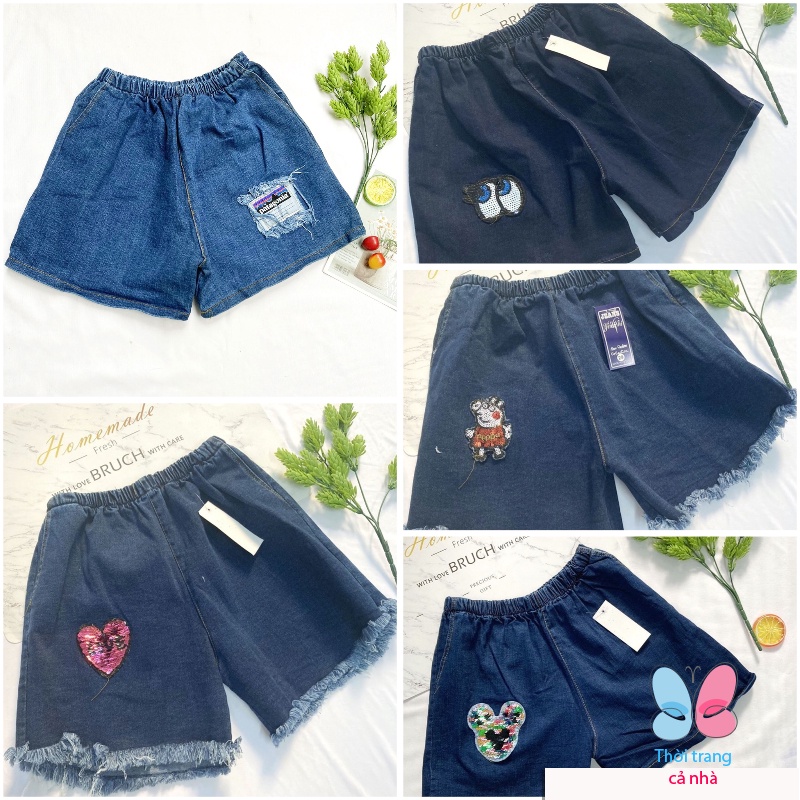 Quần đùi bé gái freesize từ 48kg-55kg quần sot short jean bé gái - QG50