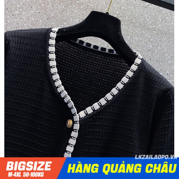 Áo cardigan mỏng ⚡️𝐁𝐈𝐆𝐒𝐈𝐙𝐄⚡️ Áo len nữ khoác dệt kim form rộng Cổ Chữ V tay dài mùa thu Phong cách chanel  quảng châu cao cấp | BigBuy360 - bigbuy360.vn