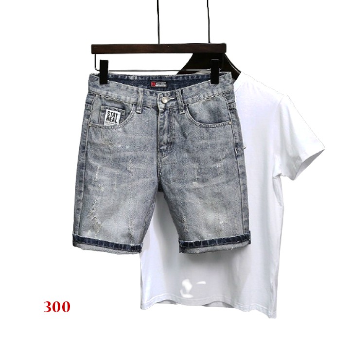 Quần Short Jean Nam Đẹp Co giãn Skymen- TCS223