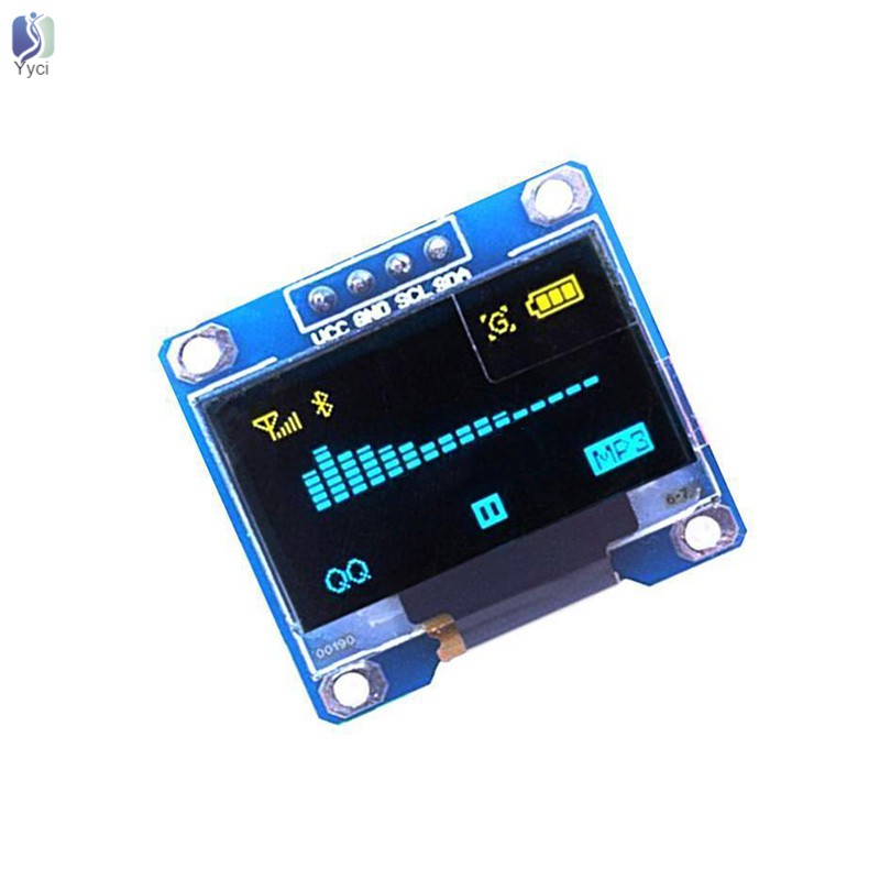 Yy 0.96inch I2C IIC Serial 128x64 Blue OLED LCD LED Display Module for Arduino @VN