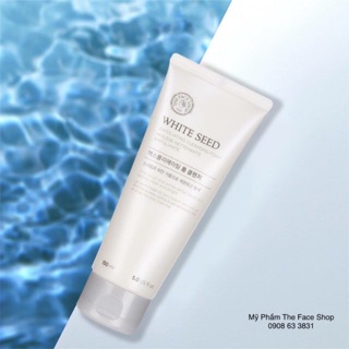 Sữa rửa mặt làm trắng sáng da white seed exfoliating foam cleanser