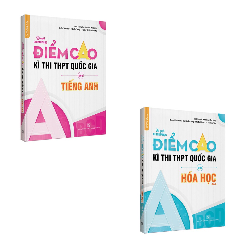 Sách - Combo luyện thi điểm cao THPTQG môn Tiếng Anh - Hoá học - Tập 2 - NXB Đại học Quốc gia Hà Nội