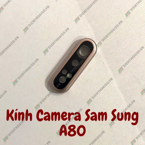 Chụp kính camera Samsung A80 trắng và hồng