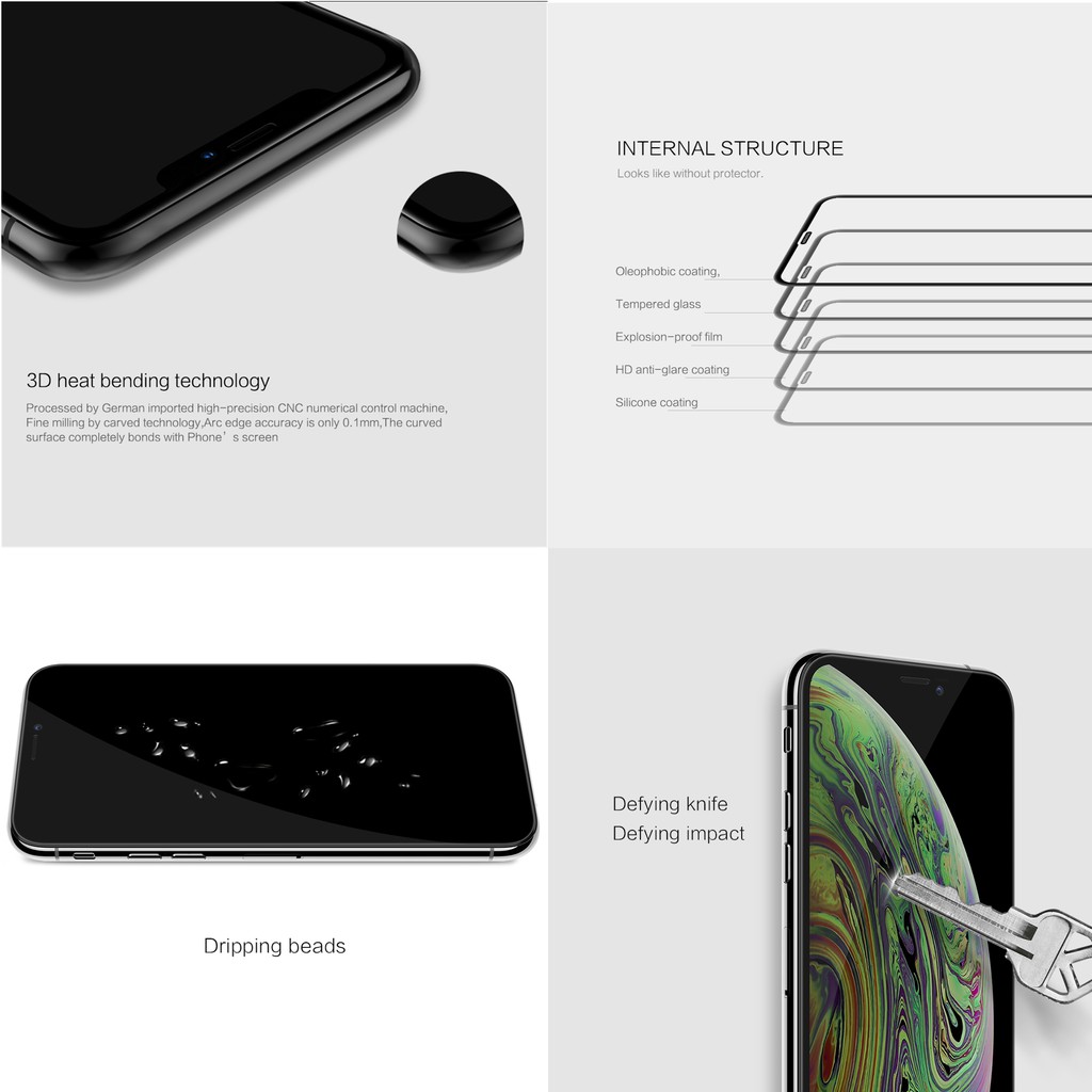 KÍNH CƯỜNG LỰC IPHONE 11 PRO MAX NILLKIN 3D CP MAX CHÍNH HÃNG