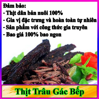 Thịt Trâu Gác Bếp Tây Bắc - Đặc sản Tây Bắc -Với hương vị thơm ngon hấp dẫn -  Loại 2 - Tặng kèm chẩm chéo