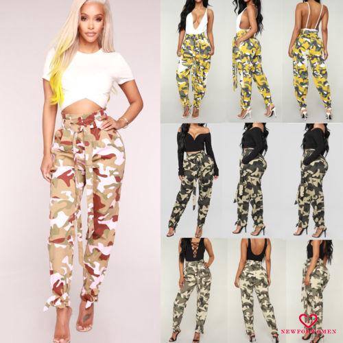 Quần Dài Lưng Cao Họa Tiết Rằn Ri Thời Trang Cho Nữ