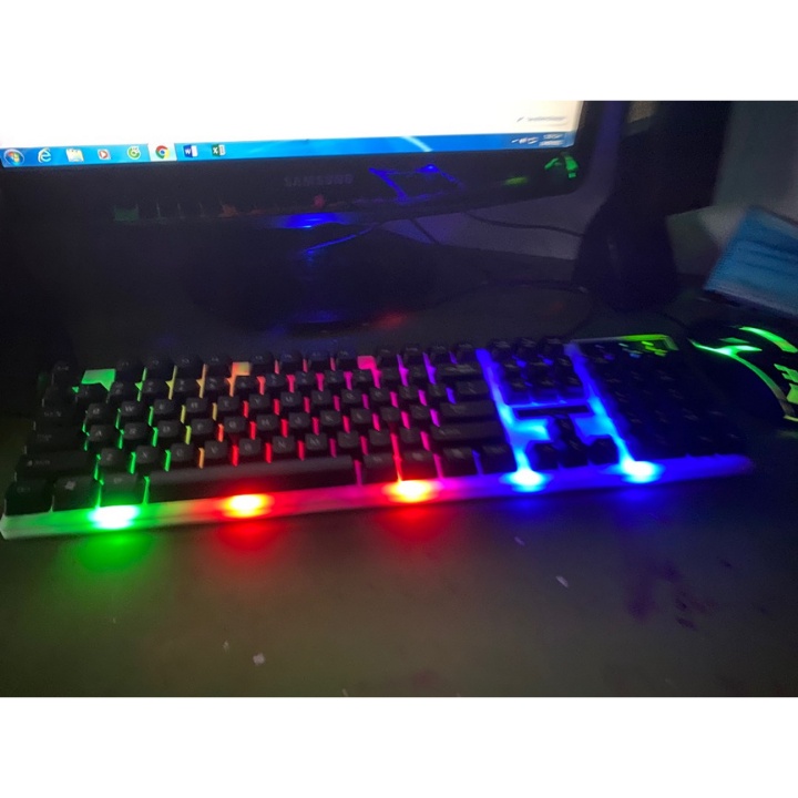 Combo bàn phím chuột gaming giả cơ G21  FREESHIP  Có LED 7 Màu Ấn Tượng - Bảo hành 12 tháng
