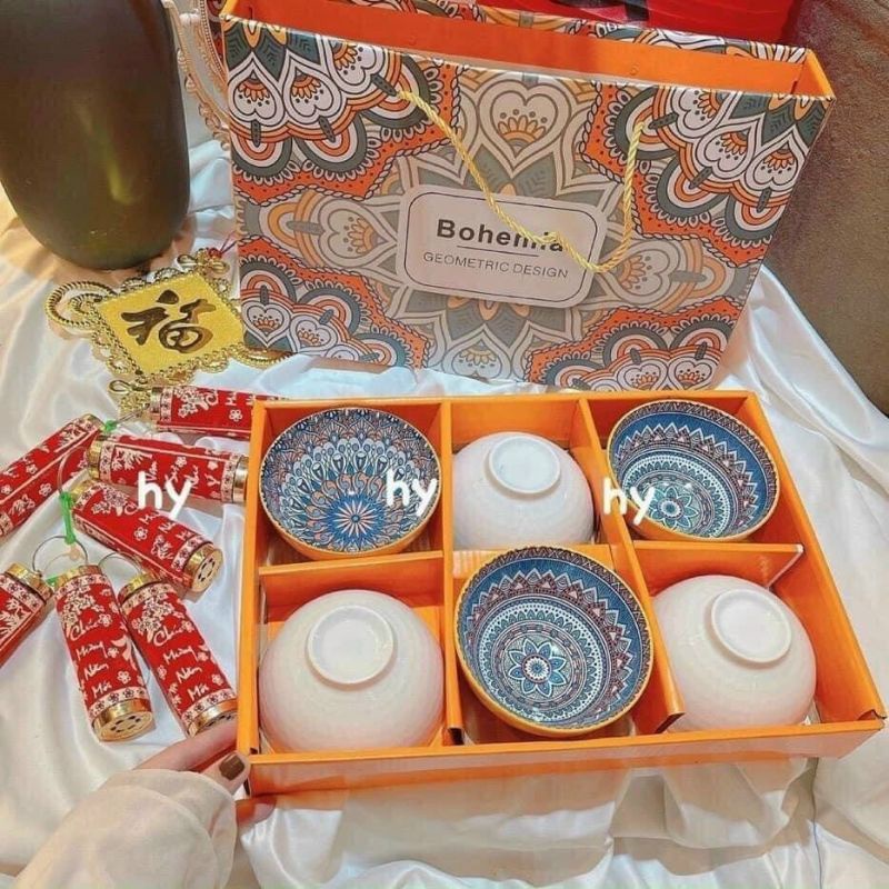 BỘ BÁT ĂN CAO CẤP- BÁT ĂN THỔ CẨM