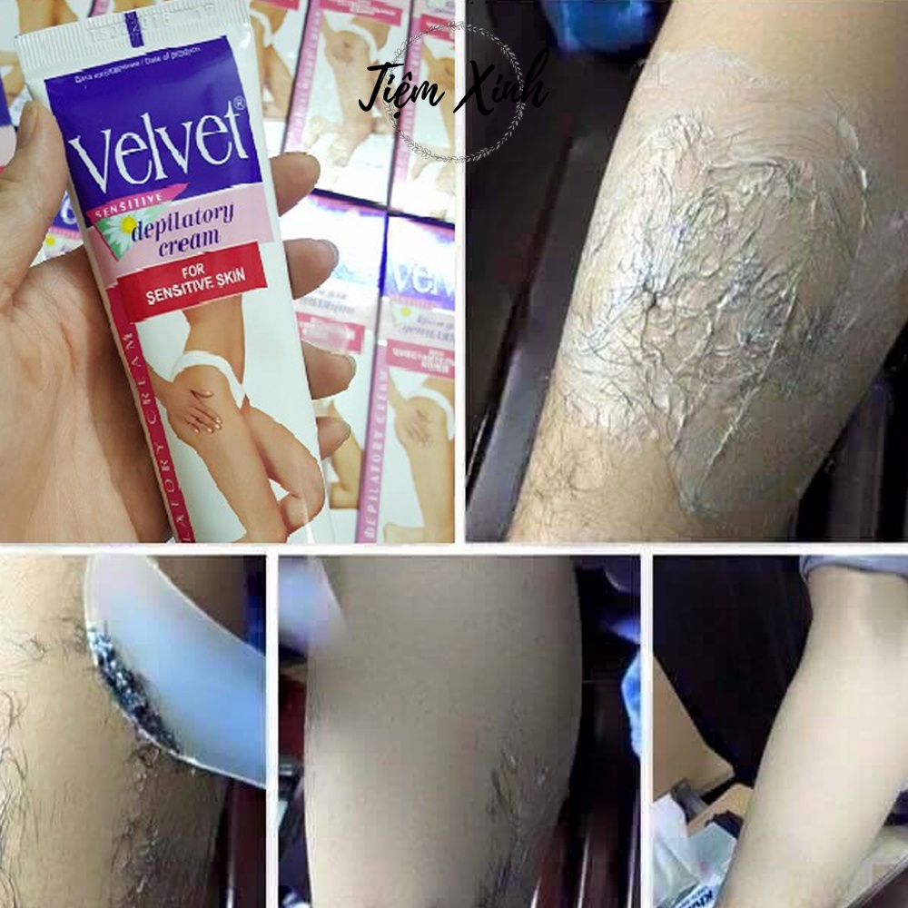 Kem tẩy lông Velvet Nga 100ml kem wax lông và tẩy lông body nhanh chóng, an toàn