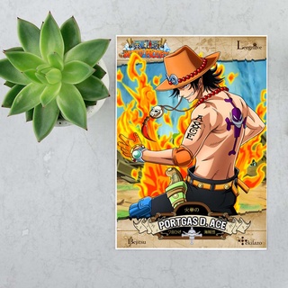 Poster Ace Hình dán decal One Piece Ace