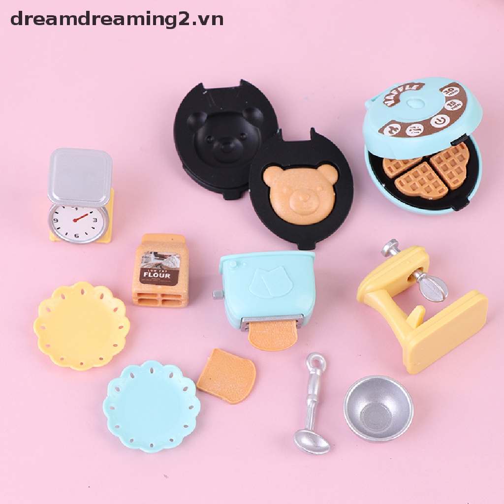 Set Cân Điện Tử Mini Tỉ Lệ 1 / 12 Cho Búp Bê