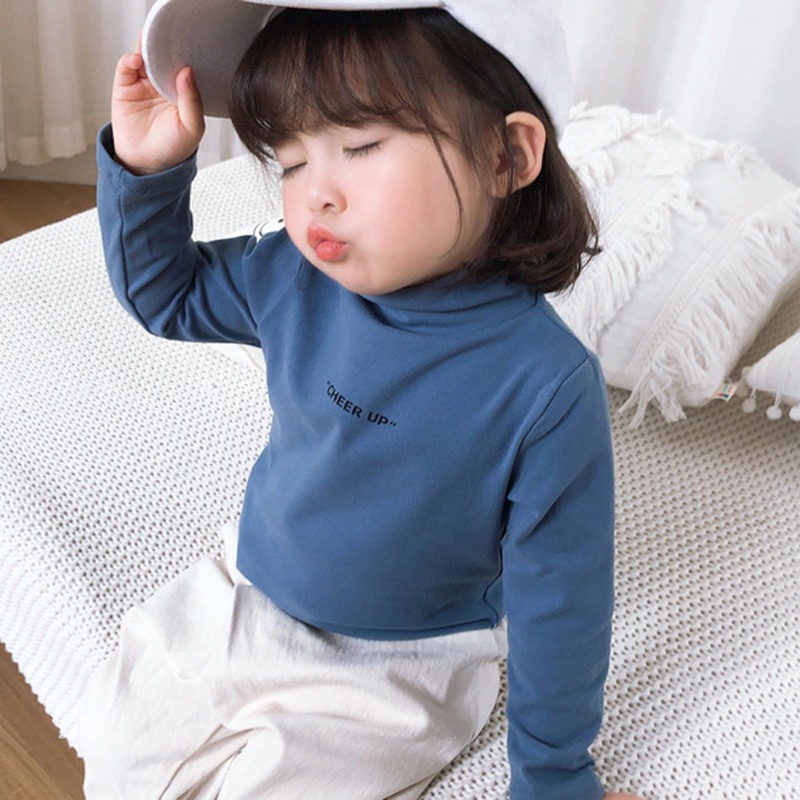 Áo Thun Tay Dài Màu Trơn Phong Cách Hàn Quốc Cho Nữ Màu Sắc