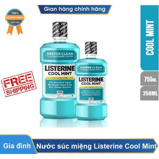 Nước súc miệng LISTERINE COOL MINT 250ML 750ML