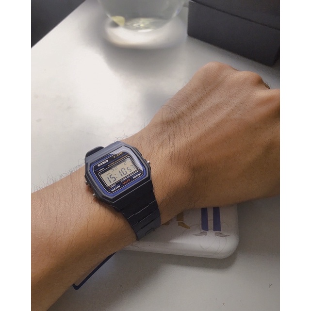 Đồng Hồ Casio F91 Chỉ Xanh, Dành Cho Nam/Nữ và Trẻ Em