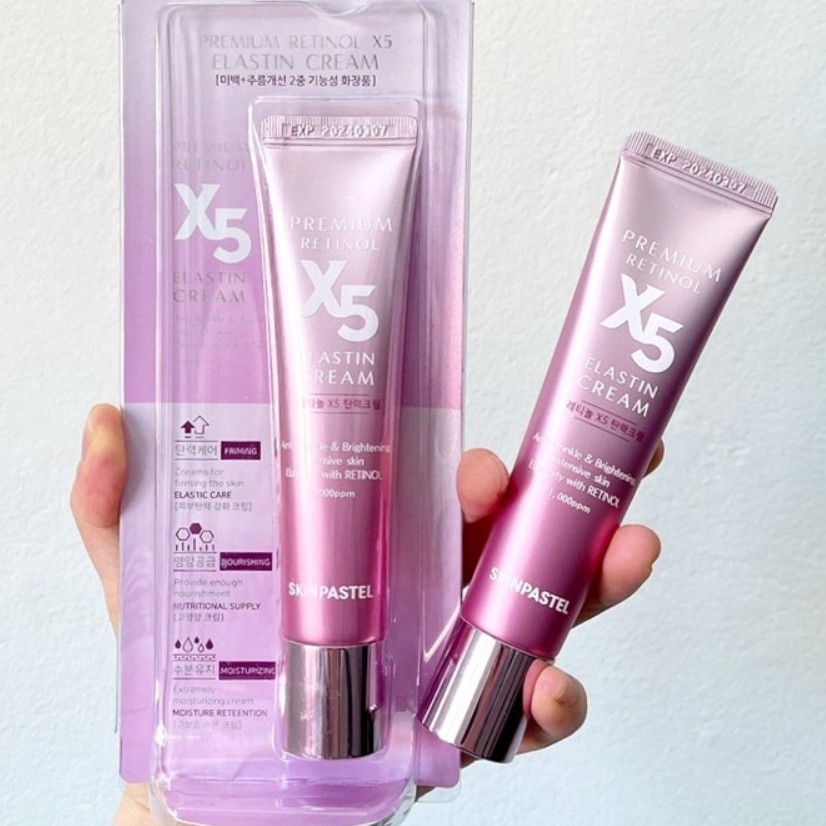 Kem đỉnh cao trẻ hoá da RETINOL X5 ELASTIN CREAM SKINPASTEL 30ml