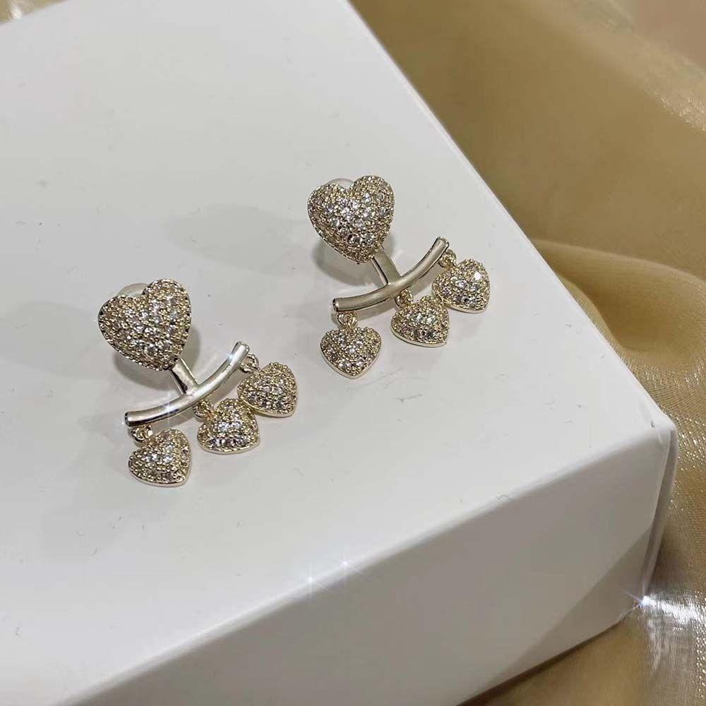 Bernardo Bông Tai Hình Trái Tim Thời Trang Dành Cho Nữ|Khuyên Tai Nữ Hình Giọt Nước Thời Trang