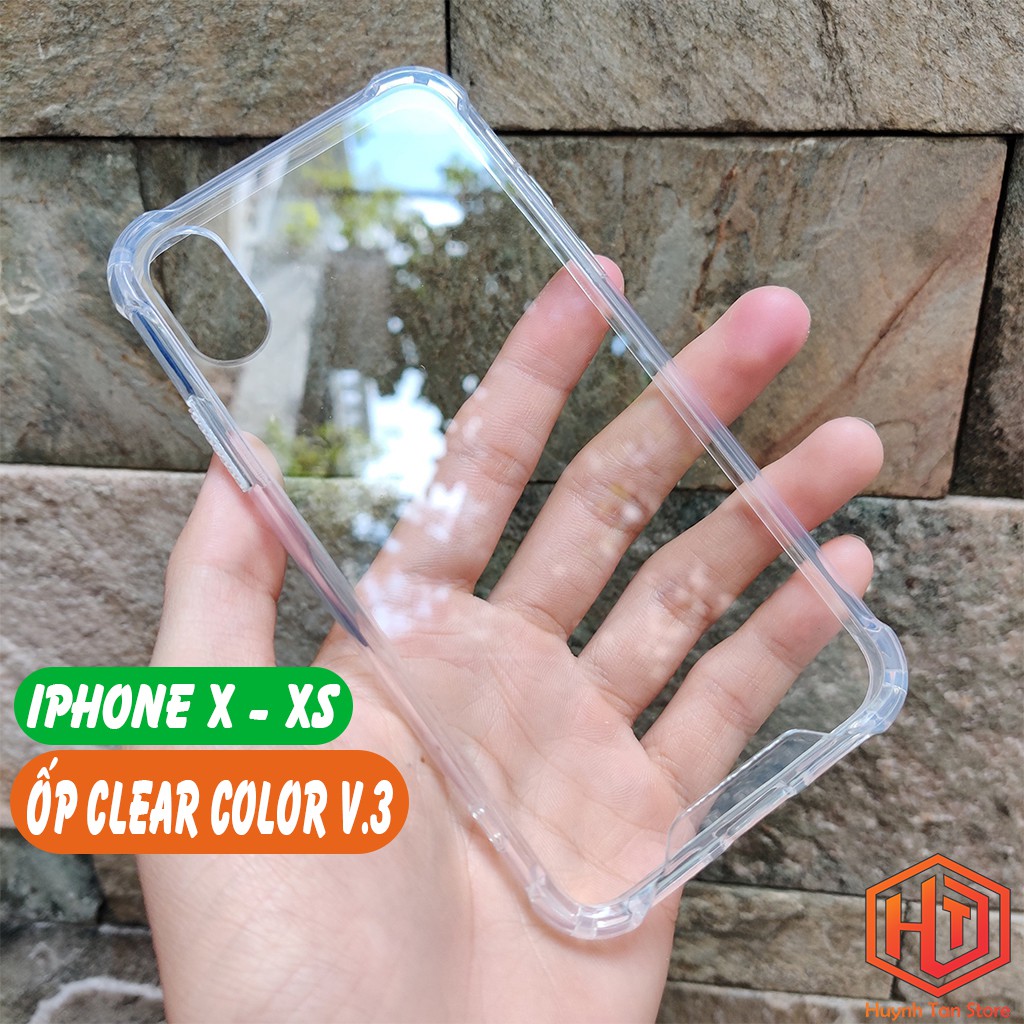 Ốp lưng Iphone X , XS Clear Color Ver 3