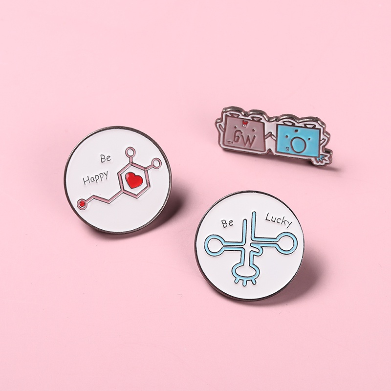 Ghim cài áo QIHE JEWELRY họa tiết đơn giản ngộ nghĩnh