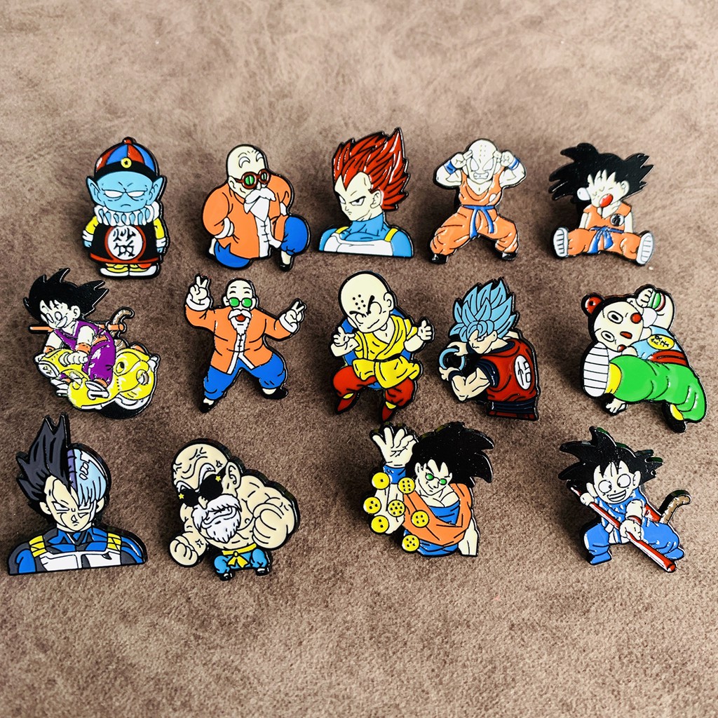 Pin Cài Áo, Huy Hiệu, Ghim Cài Áo, Mũ, Balo, Túi Xách Hình Dragon Ball Hợp Kim Cao Cấp