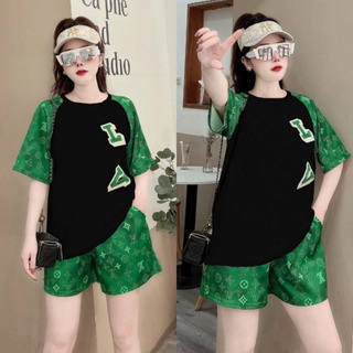 Sét bộ đùi nữ thêu LV xinh xắn