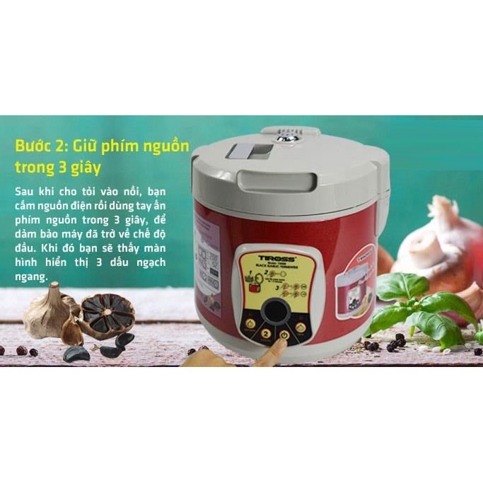 Máy làm tỏi đen Tiross TS906 - Hàng Chính Hãng