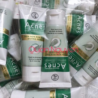 [ Hàng Mẫu Dùng Thử] Bùn non rửa mặt dưỡng sáng da Acnes Baby Mud Cleanser 25g