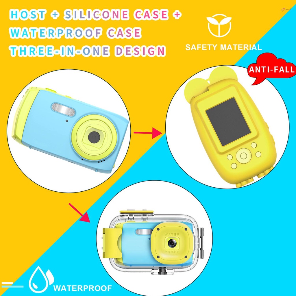 Máy quay kỹ thuật số mini 5MP 2.0 Inch TFT màn hình tích hợp micro chống thấm nước cho bé
 | BigBuy360 - bigbuy360.vn