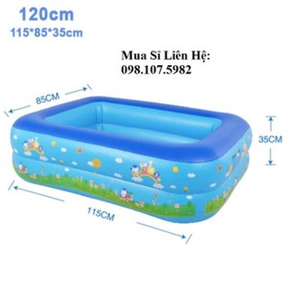 Bể phao bơi chữ nhật 120 x 85 x cao 35cm) strth1125180